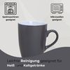 matches21 HOME & HOBBY Tasse Kaffeetassen 6er Set aus Keramik 340ml, Teetassen in Grau, 6-tlg, Keramik, Moderne Kaffeebecher Spülmaschinenfest & Mikrowellengeeignet Bild 3