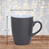 matches21 HOME & HOBBY Tasse Kaffeetassen 6er Set aus Keramik 340ml, Teetassen in Grau, 6-tlg, Keramik, Moderne Kaffeebecher Spülmaschinenfest & Mikrowellengeeignet Bild 2