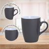 matches21 HOME & HOBBY Tasse Kaffeetassen 6er Set aus Keramik 340ml, Teetassen in Grau, 6-tlg, Keramik, Moderne Kaffeebecher Spülmaschinenfest & Mikrowellengeeignet Bild 4