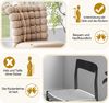 Camelfarbene Samt-Kugelketten-Esszimmerstühle (2er-Set),Schwarz gespritzte Metallbeine + stabile Abstützung moderner Luxus-Stil passend für Esszimmer Wohnzimmer & Garderobebereiche,Samt,Camelfarben, Bild 5