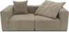 DOMO. collection Sofa 800011, 2 Sitzer, Rechteckig, individuell kombinierbar, Cord 2er Couch, modular, Polstergarnitur, 216 x 108 x 69 (BxTxH), schlamm Bild 2