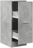 vidaXL Apothekerschrank Betongrau 30x41x77,5 cm Holzwerkstoff 855154 Bild 2
