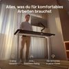 Desktronic HomeOne Elektrisch höhenverstellbarer Schreibtisch 160x80cm Weiß/Schwarz mit Memory-Funktion, Anti-Kollisions Technologie, USB-A und USB-C-Ladeanschlüssen Bild 2
