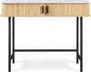 Konsolentisch Tvedestrand 100x50x76 cm Marmorweiß/Holzfarben [en. casa] Bild 4