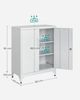 Songmics Aktenschrank, Mehrzweckschrank, Büroschrank mit 2 Türen, Stahl, Grau, 40 x 80 x 90 cm Bild 5