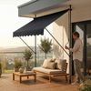 Klemmmarkise Stem 300x120x220-309 cm Grau [pro. tec] Bild 3