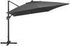 Sonnenschirm, Ampelschirm, Gartenschirm mit LED-Beleuchtung Alu-Mast 400x300 cm Anthrazit Bild 3