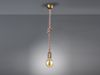 Rustikales LED Schnurpendel aus Hanfseil mit Knoten, Höhe 150cm Bild 5