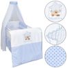 Baby-Delux Babybettwäsche Baby Bettwäsche Set 4-Tlg. Nestchen Chiffonhimmel, Baumwolle, 4 teilig, Bettset für Babybetten 140x70 & 120x60 verschiedene Designs Bild 3