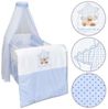 Baby-Delux Babybettwäsche Baby Bettwäsche Set 4-Tlg. Nestchen Chiffonhimmel, Baumwolle, 4 teilig, Bettset für Babybetten 140x70 & 120x60 verschiedene Designs Bild 2