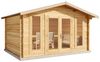 Alpholz Gartenhaus Mirko Modern Gartenhaus aus Holz in Pinie Holzhaus mit 28 mm Wandstärke Blockbohlenhaus mit Montagematerial Bild 3