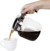 Wenco Premium Glas-Kaffeekanne/Teekanne mit Kunststoff-Deckel, 1,25 l, Transparent, Schwarz (Version 2021) Bild 3