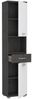 FORTE Champ Seitenschrank, Holzwerkstoff, Grau/Weiß, 40,2 x 183,6 x 28,9 cm Bild 4