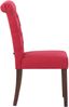 2er Set Esszimmerstühle WALES Stoff - 98x45x63cm, rot, Holz Gestell Stühle Esszimmerstühle Stuhl Esszimmer Esstisch Stühle Küchenstuhl Bild 4