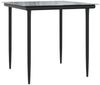 vidaXL 5-tlg. Garten-Essgruppe mit Kissen Schwarz Poly Rattan 3213597 Bild 5