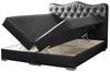 Boxspringbett SULTAN Kunstleder Schwarz 200x200 cm Bild 2