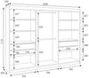 A&J MöbelLand GmbH Schiebetürenschrank BELANO – Moderner Kleiderschrank mit Schiebetüren (Die perfekte Kombination aus modernem Design, hoher Funktionalität und großzügigem Stauraum für Kleidung, Bettwäsche und Accessoires, erhältlich in verschiedenen ... Bild 4