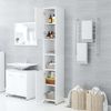 vidaXL Badezimmerschrank Weiß 30 x 30 x 183,5 cm Spanplatte [802597] Bild 3