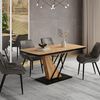 Esstisch Fenaro Goldkraft Eiche 120 x 80 cm ausziehbar Vicco Bild 3