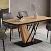 Esstisch Fenaro Goldkraft Eiche 120 x 80 cm ausziehbar Vicco Bild 5