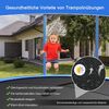 COSTWAY Trampolin mit Leiter Sprungmatte Sicherheitsnetz & Randabdeckung Trampolin Komplettset, Ø 305cm Bild 4