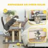 Haustiertreppen 3-stufig mit Sisal-Kratzstangen, flexible oberste Stufe, weicher Plüsch,bis 10kg,für Katzen & kleine Hunde Bild 3