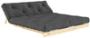 Schlafsofa ROOTS 160 cm Polster DARK GREY Klappsofa Gestell Kiefer Bild 2