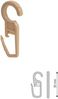 Liedeco Faltenclip, Gardinen, Vorhänge, (Set, 10-St), Faltenlegehaken, für Gardinenringe Öse 10 mm Bild 5