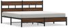 vidaXL Metallbett ohne Matratze Braun Eichen-Optik 180x200 cm 3308508 Bild 2
