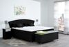 Meisterbetten Boxspringbett Huss 120x200 in VS-Schwarz, Matratzenbezug Nano, Ergoflex-Topper Bild 4