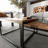Lookway Couchtisch Yoshi 2in1 mit Tischplatte in natürlicher Holzfarbe (2er-Set), Breite: 70 cm und 60 cm Bild 3