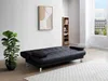 Vente-unique - MAXIME Sofa Kunstleder Schwarz - B 91 cm x H 91 cm x L 192 cm Bild 3