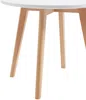Vente-unique - LOULOUNE Esstisch Holz, Platte BeigeWeiß - B 60 cm x H 51 cm x L 60 cm Bild 5