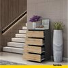 Furnica Kommode GABRIEL 4 Schubladen - Anthrazit Grau H92cm B60cm T33cm Bild 4