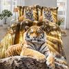 TRAUMSCHLAF Bettwäsche Tiger, Renforce, 2 teilig, herrliches Design in strapazierfähiger Qualität Bild 2