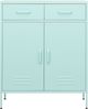 vidaXL Lagerschrank Minzgrün 80x35x101,5 cm Stahl 336158 Bild 2
