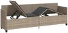 vidaXL Sonnenliege mit Kissen Hellgrau Poly Rattan 368349 Bild 4