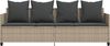 vidaXL Sonnenliege mit Kissen Hellgrau Poly Rattan 368349 Bild 5