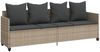 vidaXL Sonnenliege mit Kissen Hellgrau Poly Rattan 368349 Bild 2