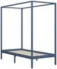 vidaXL Himmelbett-Gestell Grau Massivholz Kiefer 90 x 200 cm 283274 Bild 2