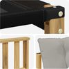 vidaXL Outdoor-Sofagarnitur mit Kissen 3 pcs Weiß und Hellgrau 3389161 Bild 5