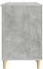 vidaXL Schreibtisch mit Tür Betongrau 142,5 x 50 x 75 cm Holzwerkstoff 3414597 Bild 5