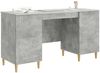 vidaXL Schreibtisch mit Tür Betongrau 142,5 x 50 x 75 cm Holzwerkstoff 3414597 Bild 2
