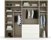 rauch Kleiderschrank; Drehtürenschrank PURISMA, 5-türig, 5 Glastüren, 4 Schubkästen, 4x Alpinweiß, inkl. Innenspiegel und weiteres Zubehör, 251x223x61xcm Bild 5