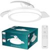 Philips LED Deckenleuchte Bliss 35W DC-Ventilator 28W, einziehbare Rotorblätter, Glitzeroptik, CCT - über Fernbedienung, Dimmer, Dimmfunktion, Ein-/Ausschalter, Farbsteuerung, Fernbedienung, Infrarot inkl, Memoryfunktion, Ventilatorfunktion, dimmbar üb... Bild 1