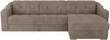 Vente-unique - DARIELO Sofa Stoff Schokoladenbraun - B 223 cm152 cm x H 90 cm x L 295 cm Bild 4