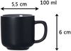 Ritzenhoff & Breker JASPER Espressotasse mit Untertasse 100 ml schwarz Bild 3