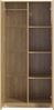 Kleiderschrank Eiselfing 176x80x52 cm 4 Fächer Eicheoptik [en. casa] Bild 5