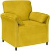 vidaXL 1-Sitzer Sofa Gelb 88 x 83 x 95 cm Samt 42033932 Bild 2