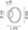 FABAS LUCE No. 3508-21-102 LED Wandleuchte Giotto weiß 30 cm dimmbar Bild 4